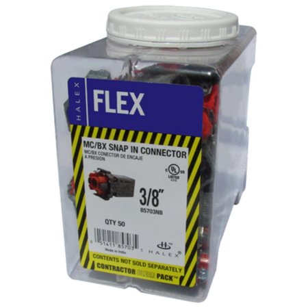 HALEX Connectr Snp-In Flx 50Ct 3/8In 85703NB